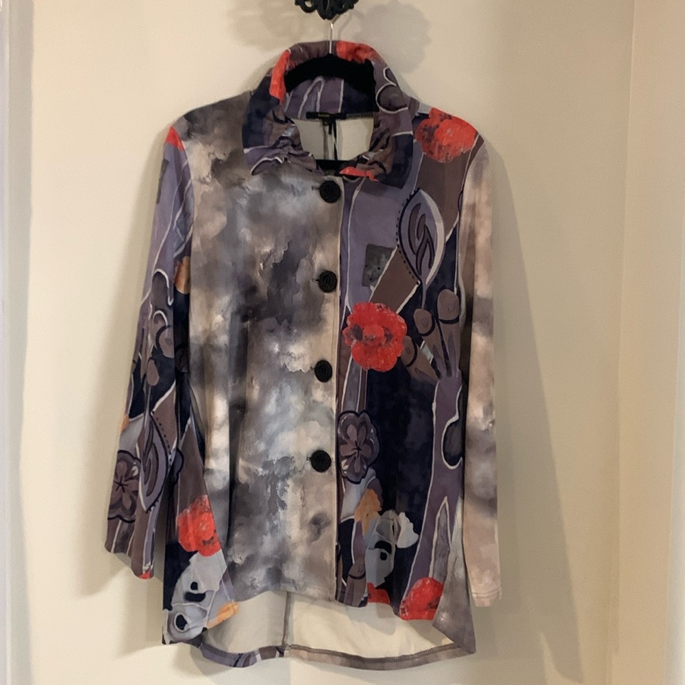 Radzoli Suede Print Jacket